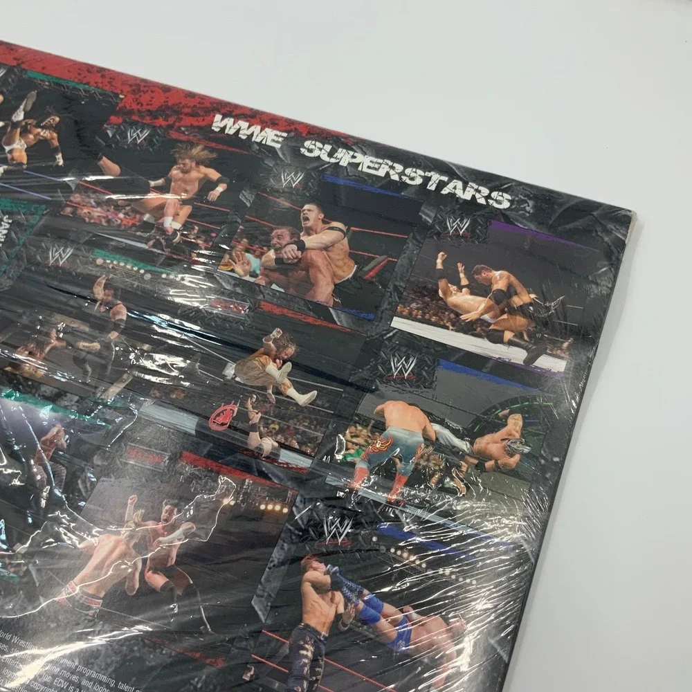 WWE Superstars 2008 Wall Calendar 16 Month John Cena Rey‎ Mysterio New Sealed
